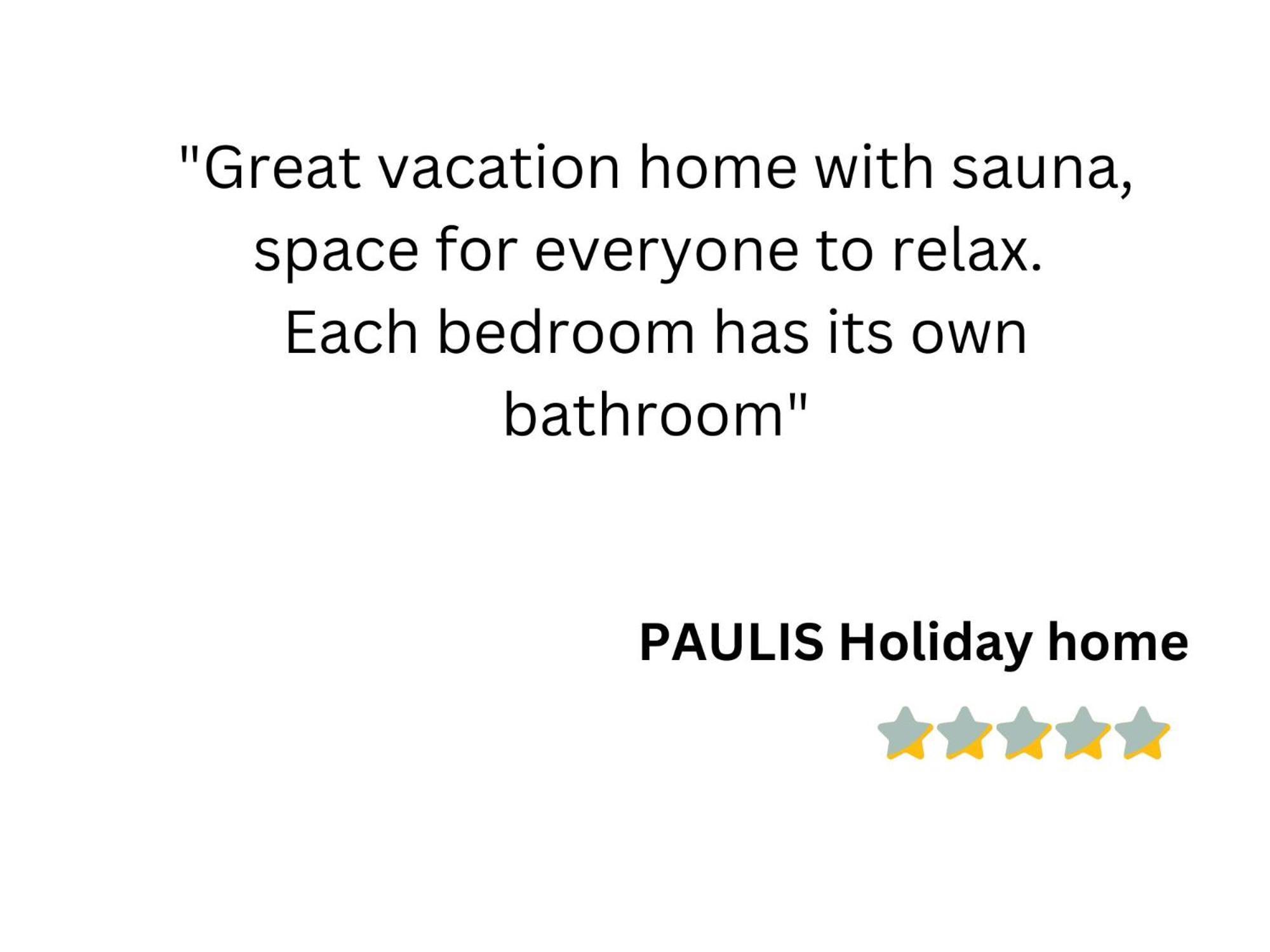 Paulis Cozy 4-Bedroom Vacation Home - With 4 Bathrooms Sun Terrace & Sauna, Nice To Hike & Bike, To Chil & Meet Bullange Zewnętrze zdjęcie